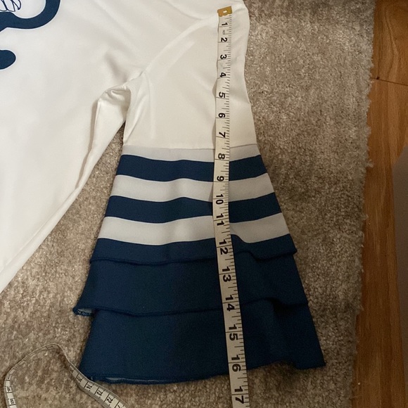 Womens navy blue and white dress with Anchor on front of this dress NWT - Picture 6 of 11